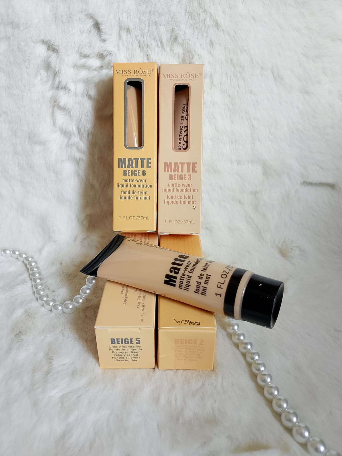 MatteBeige Liquid Foundation Bottle - Oil-Free, Full Coverage Foundation for a Long-Lasting Matte Finish"