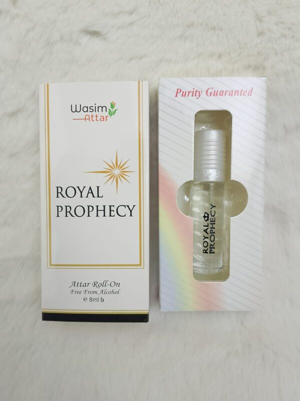 Royal Prophecy Attar Roll-On by Wasim Attar – Alcohol-Free Luxury Fragrance for Men and Women – Long-Lasting Natural Perfume with Roll-On Application