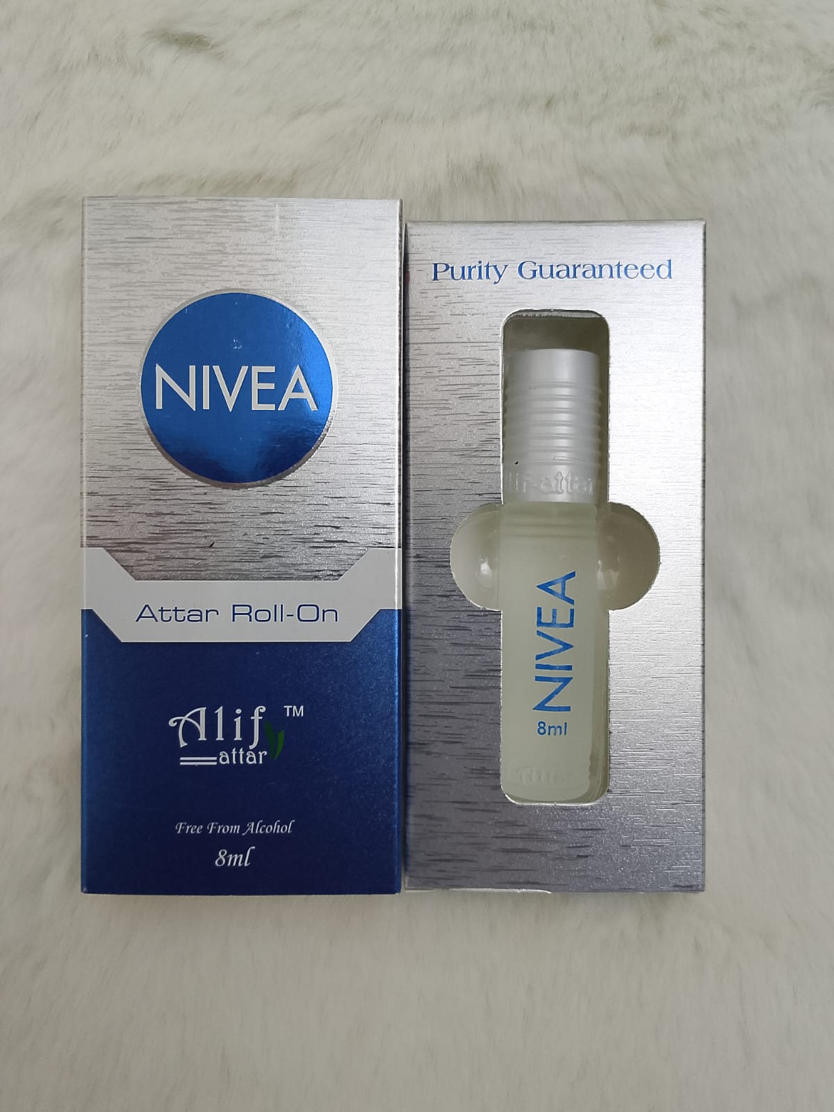 Alif Attar NIVEA Alcohol-Free Roll-On Perfume for Sensitive Skin, Long-Lasting Fragrance, Natural Ingredients